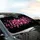 Pink Ribbon Bows Shimmering Stardust Black Velvety Void - Auto Accessory Gift Car Sunshade - 6