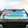 Pink Blossoms Ocean Waves Sandy Beach - Beach Lovers Gift Car Sunshade - 4
