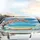 Pink Blossoms Ocean Waves Sandy Beach - Beach Lovers Gift Car Sunshade - 5