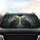 Majestic Long-Eared Owls Piercing Yellow Eyes Shadowy Forest - Wildlife Lover Gift Car Sunshade - 4