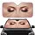 Rose Gold Eyes Long Eyelashes Shimmering Glitter - Beauty Lover Gift Car Sunshade - 1