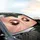 Rose Gold Eyes Long Eyelashes Shimmering Glitter - Beauty Lover Gift Car Sunshade - 6