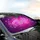 Lace Butterfly Floral Vines Blooming Flowers Purple Fuchsia - Luxury Car Interior Gift Car Sunshade - 6
