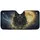 Black Wolf Golden Eyes Ornate Jewelry Cosmic Moon - Celestial Fantasy Gift Car Sunshade - 3