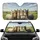 Charismatic Alpacas Selfie Smartphone Green Hills Sky - Wildlife Lover Gift for Travelers Car Sunshade - 1