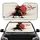 Samurai Warrior Katana Red Sun Cherry Blossom - Japanese Home Decor Gift Car Sunshade - 1