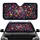 Vibrant Floral Bloom Cluster Green Leaves White Speckles Midnight - Everyday Car Decor Gift Car Sunshade - 1