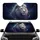 Majestic White Lion Head Vibrant Mane Cosmic Aura - Wildlife Lover Gift Car Sunshade - 1