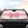 Pink Satin Bow Baroque Rococo Filigree - Home Decor Gift Car Sunshade - 4