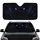 Predatory Electric Blue Eyes Watchful Creature Mask Wildlife Lover Gift Car Sunshade - 1