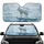Arctic White Wolf Blue Eyes Glacial Ice Mountain - Wildlife Lover Gift Car Sunshade - 1