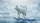 Arctic White Wolf Blue Eyes Glacial Ice Mountain - Wildlife Lover Gift Car Sunshade - 7