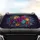 Dahlias Daisies Multi-Petaled Floral Lush Leaves - Nature Lover Gift Car Sunshade - 4