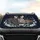 Ethereal Midnight Driver Skeletons Steering Wheel Glowing City Lights - Car Enthusiast Car Sunshade - 4