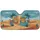 Ginger Cats Desert Journey Sun Rays - Adventure Travel Gift for Cat Lovers Car Sunshade - 3