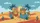 Ginger Cats Desert Journey Sun Rays - Adventure Travel Gift for Cat Lovers Car Sunshade - 7