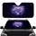 Soft Lavender & Royal Blue Glowing Hearts Swirling Mist - Dreamlike Home Decor Gift Car Sunshade - 1