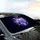 Soft Lavender & Royal Blue Glowing Hearts Swirling Mist - Dreamlike Home Decor Gift Car Sunshade - 6