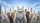 Six Domestic Cats High-Rise City Skyline Sunlight - Pet Lover Car Travel Gift Car Sunshade - 7