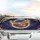 Golden Eagle Wings Spread Fiery Energy Trails Sky - Wildlife Lover Gift Car Sunshade - 5