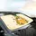 Cartoon Bees Honeycomb Honey Jar - Wildlife Lover Gift Car Sunshade - 6