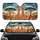 Two Spotted Giraffes Savanna Horizon Acacia Trees Tall Grass Hills - Wildlife Lover Home Decor Gift Car Sunshade - 1