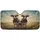 Mischievous Holstein Cows Red Sunglasses Bandanas Golden Prairie - Farmhouse Cow Lover Gift Car Sunshade - 3