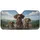 Five Curious Joyful Pointer Weimaraner Dogs Rolling Hills Landscape - Dog Lover Gift Car Sunshade - 3