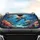 Loggerhead Green Sea Turtles Swimming Coral Reef Fish - Ocean Lover Gift Car Sunshade - 4