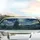 Swirling Night Sky Cypress Tree Crescent Moon Village - Home Decor Gift Car Sunshade - 5