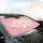 Decorative Bows Hearts Swirling Tendrils - Auto Interior Decor Gift for Car Lovers Car Sunshade - 6