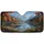 Mountain Lake Autumn Forest Cabin Floral Path - Tranquil Wilderness Home Decor Gift Car Sunshade - 3