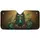 Majestic Emerald Horse Head Golden Bridle Ruby Gemstones - Luxury Car Accessory Gift Car Sunshade - 3