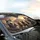 Siberian Huskies Mountain Sunset - Dog Lover Travel Essentials Gift Car Sunshade - 6