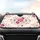 Fuchsia Pink Lavender Floral Foliage - Botanical Lover Home Decor Gift Car Sunshade - 4