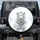 White Lion Flowing Mane Ice Blue Eyes Mist Frost Foliage - Wildlife Lover Gift Spare Tire Cover - 1