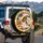 Lion Lamb Dove Star of David American Israeli Flag 1776-2026 - USA 250th Freedom Celebration Spare Tire Cover - 3