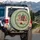 USA Flag Letters Roses Foliage - 250 Years of Freedom Patriotic Anniversary 1776-2026 Spare Tire Cover - 3