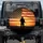 Silhouetted Soldier American Flag Sunset - Patriotic Home Decor Gift for Veterans Spare Tire Cover - 1