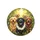 Smiling Labrador Golden Retriever Dogs Warm Greens - Dog Lover Gift Spare Tire Cover - 4
