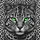 Vertical Pupils Emerald Green Cat Eyes Jet Black White Leopard Fur - Wildlife Lover Gift Spare Tire Cover - 6