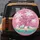 Pink Dolphins Palm Trees Turquoise Ocean Beach - Ocean Lover Gift Spare Tire Cover - 5