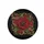 Majestic Deep Red Rose Golden Baroque Filigree Lush Green Leaves Home Decor Gift Spare Tire Cover - 4