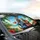 Smiling Otters Hawaiian Shirts Tropical Beach - Wildlife Lover Gift Car Sunshade - 6