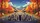 Laughing Skeletons Autumn Road Trip Mountains - Halloween Adventure Gift Car Sunshade - 7