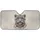White Snow Leopard Golden Jewelry Blue Eyes Golden Halo - Wildlife Lover Gift Car Sunshade - 3