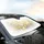 Daisy Flowers Sun-Drenched Field - Nature Lover Gift for Car Owners Car Sunshade - 6