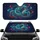 East Asian Dragon Blue Green Scales Golden Horns Red Ribbons - Home Decor Gift for Dragon Lover Car Sunshade - 1