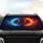 Female Profiles Stardust Fire Moons - Cosmic Energy Fantasy Gift Car Sunshade - 4