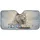 White Lion Jesus Bible Jeweled Cross Golden Crowns - Christian Devotion Gift Car Sunshade - 3